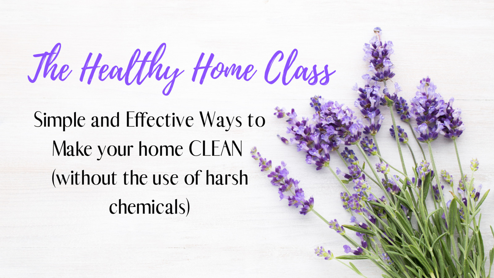 The Healthy Home---Simple, Effective Non-Chemical Clean! 