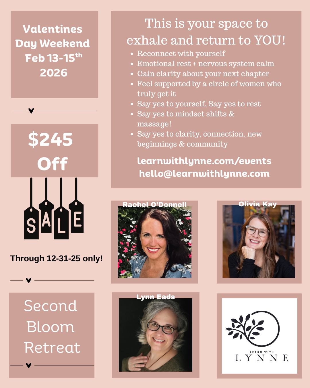 "Second Bloom" Retreat 