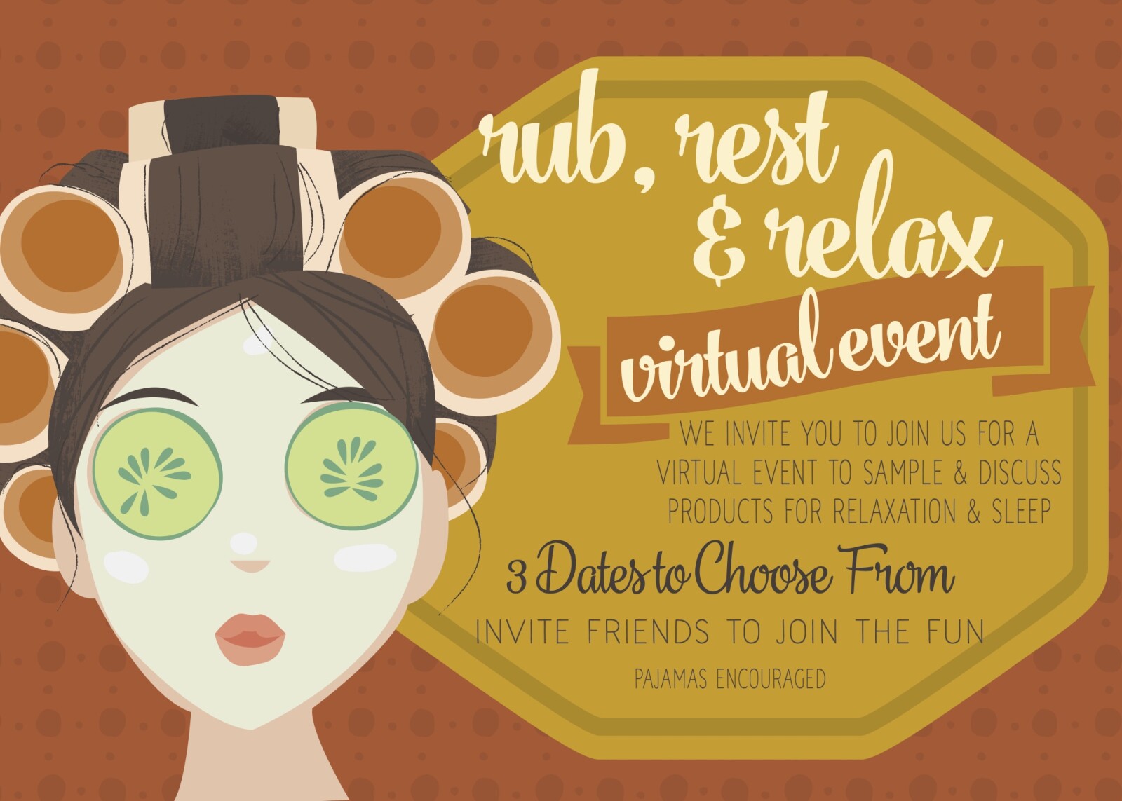 Rub        Rest         &        Relax         Virtual Event