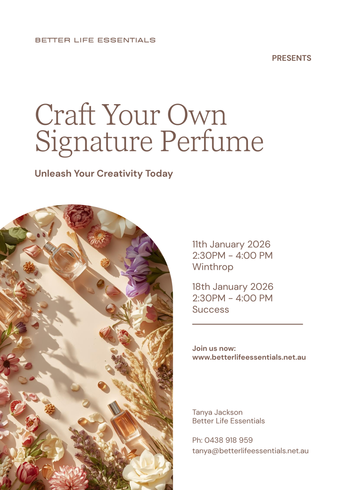 Craft Your Own Perfume Workshop