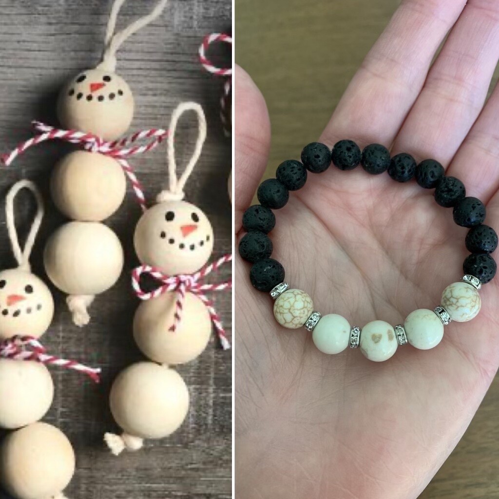 Diffuser Bracelet / Snowmen Diffuser Ornaments