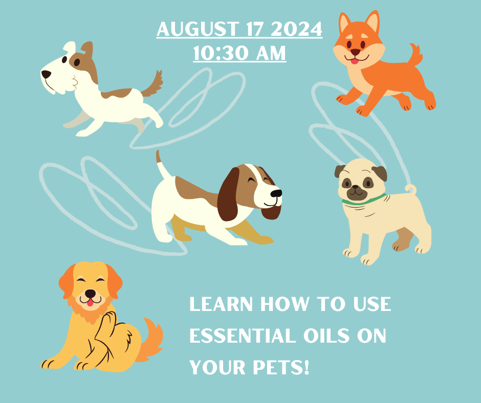 In-Person Event! Learn How to Use Essential Oils on Your Pets! - Eagan, MN