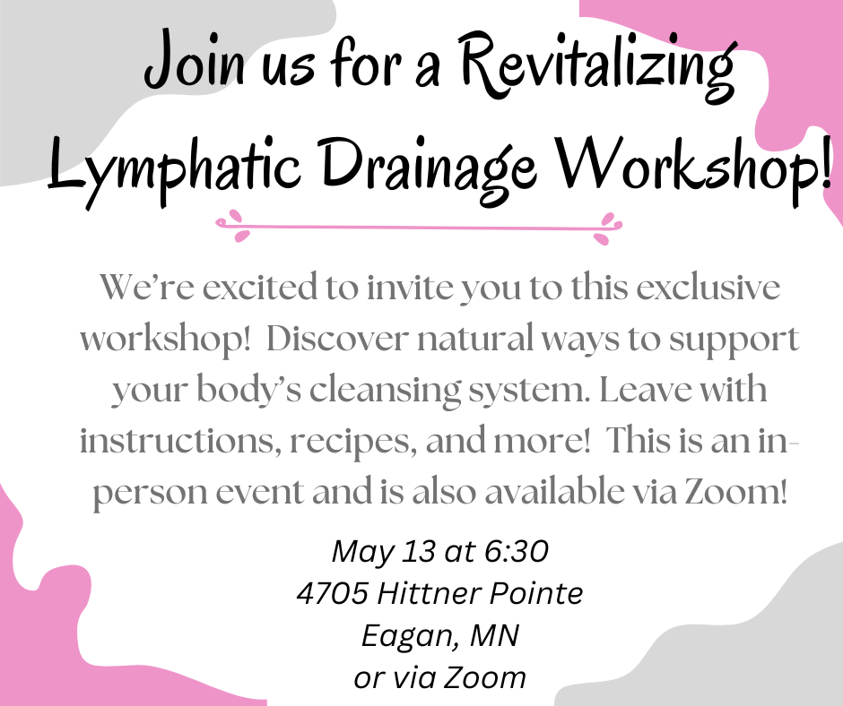 Revitalizing Lymphatic Drainage Workshop and Zoom