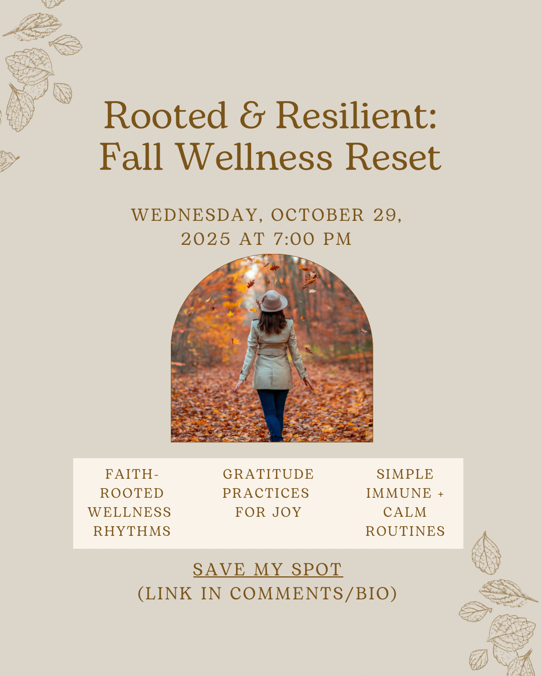 Rooted & Resilient: Fall Wellness Reset