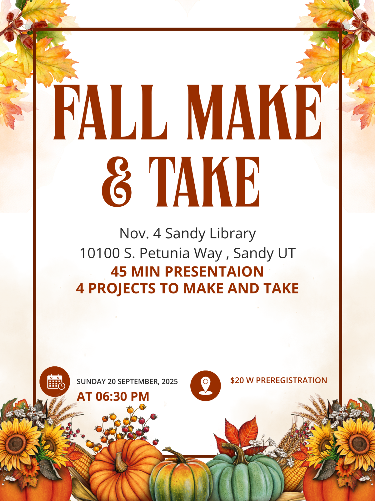Fall Make-n-Take YL Essential Oils Sandy, UT