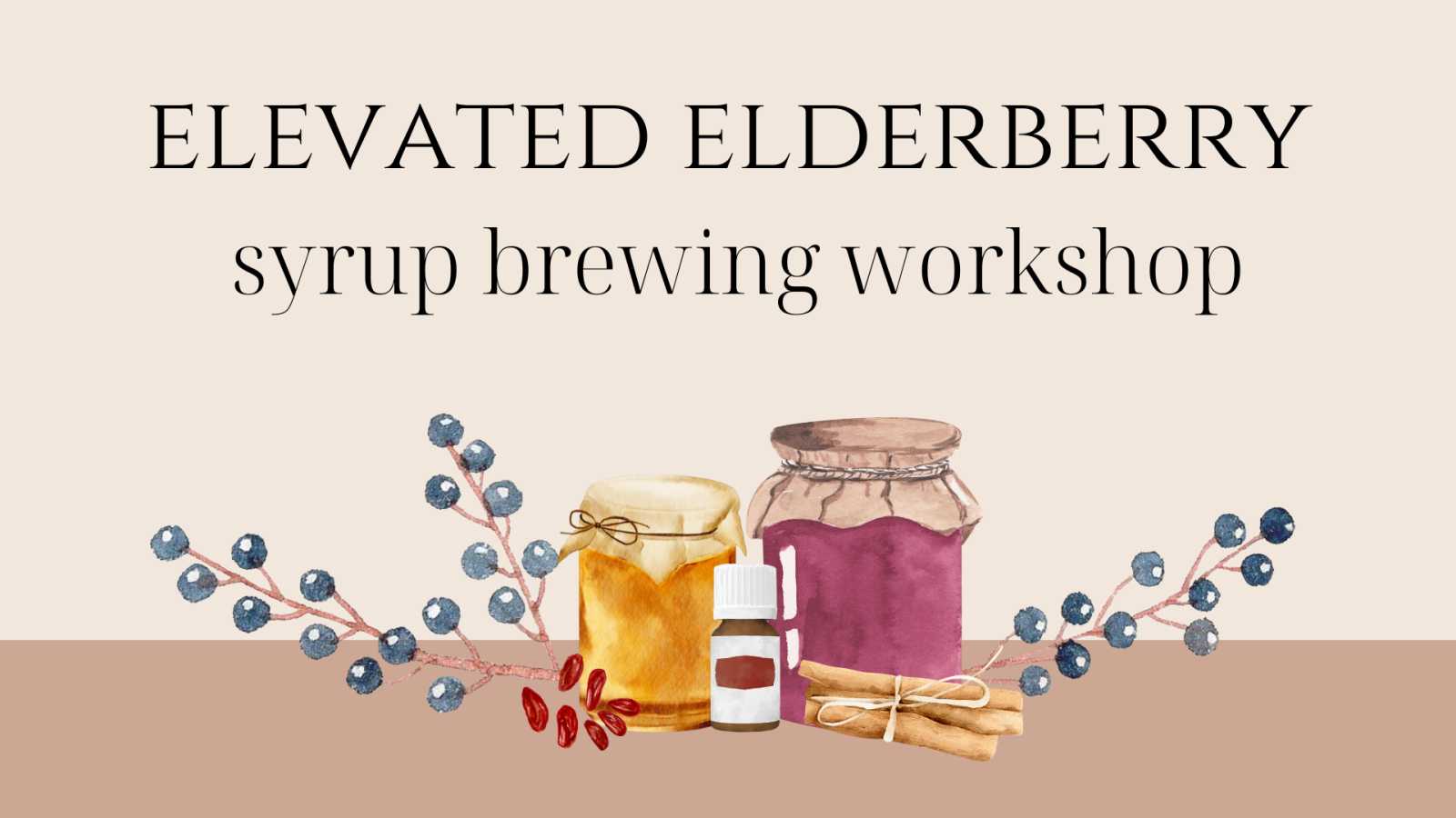 Elevated Elderberry Syrup Brewing Workshop